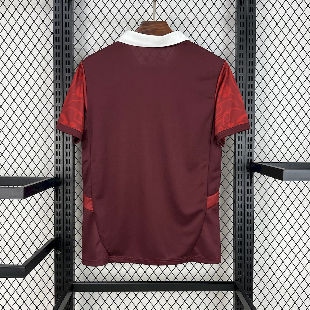 Camiseta Portugal Entrenamiento Rojo 2025 Versión Fan