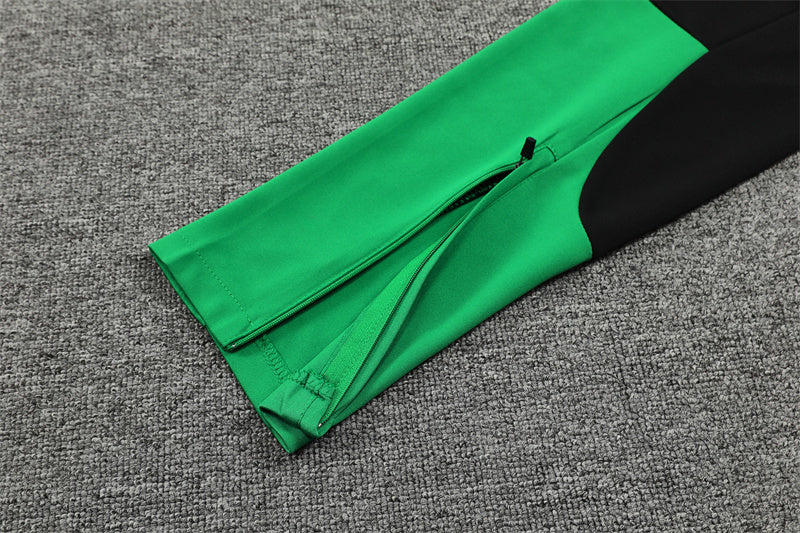 Buzo Completo con Cierre Arsenal Negro Rojo y Verde