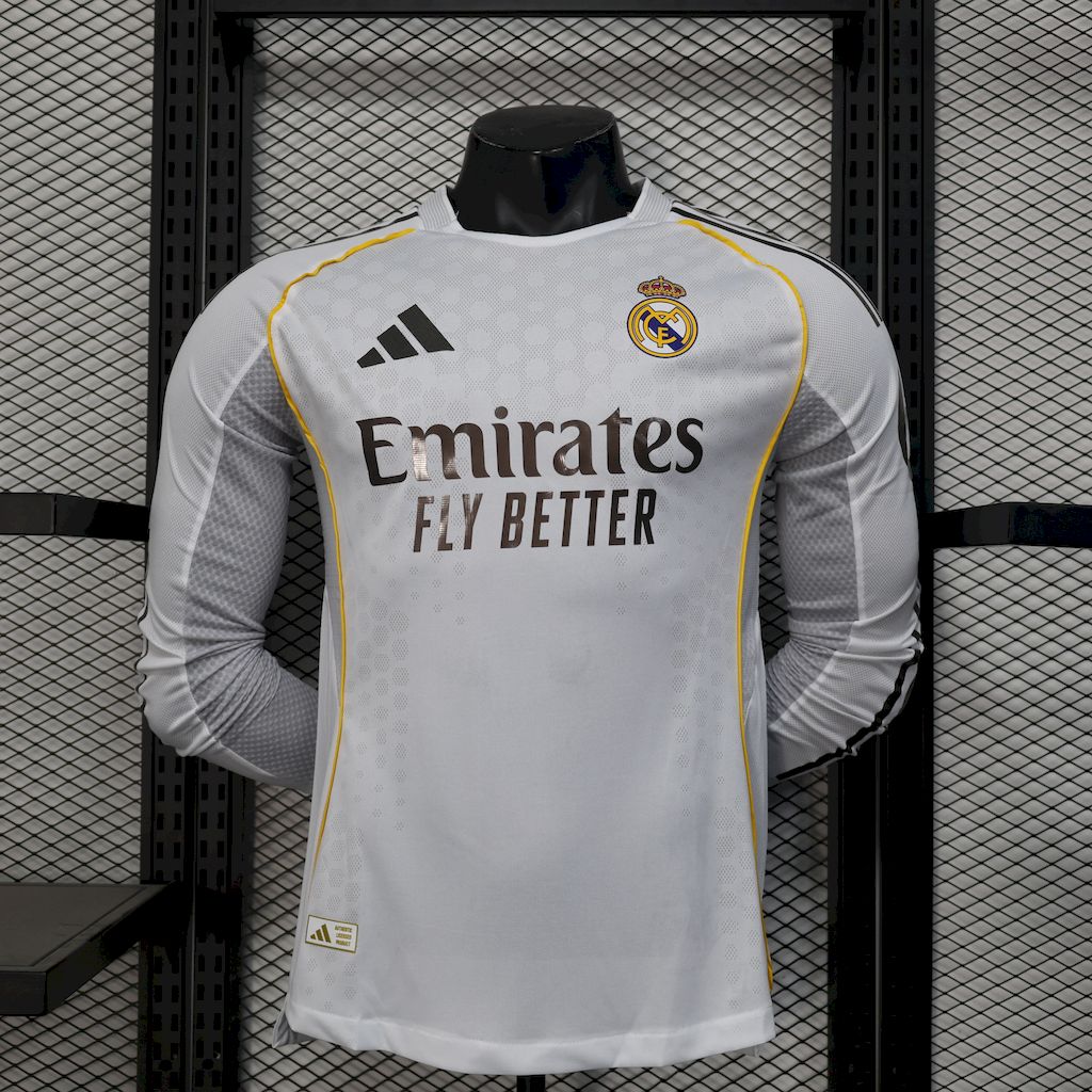 Camiseta Real Madrid Manga Larga Local 2025/26 Versión Jugador