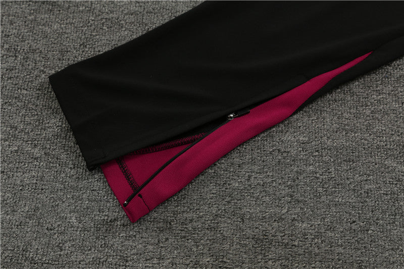 Buzo Completo PSG Negro Burdeo