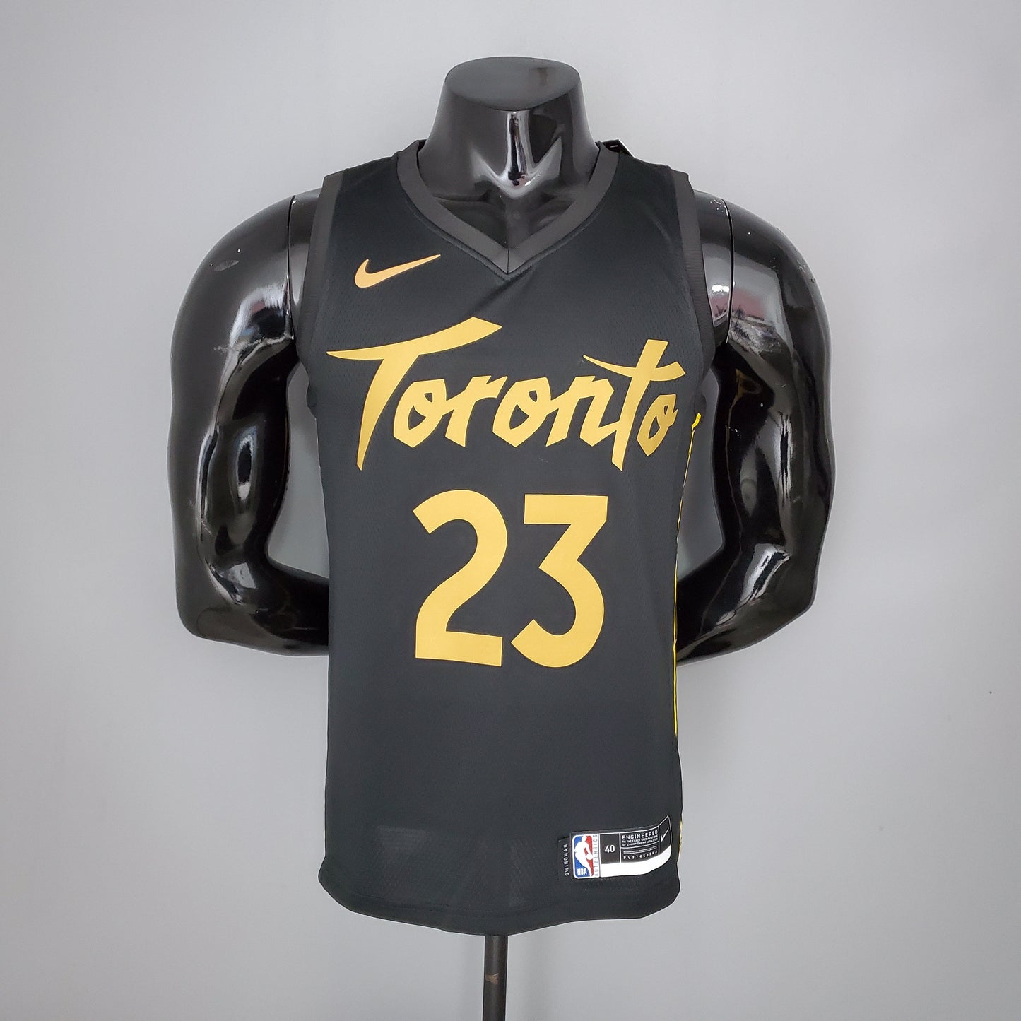 Camiseta Toronto Raptors Camiseta Negra Clásica