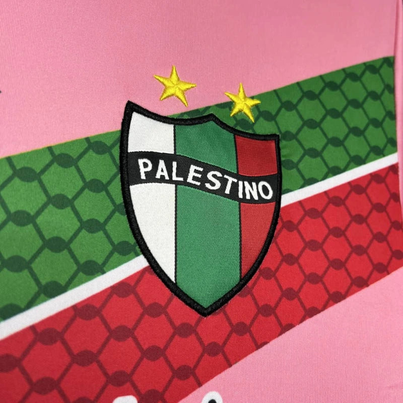 Camiseta Palestino "Graffiti Rosado" 2024/25 Versión Fan