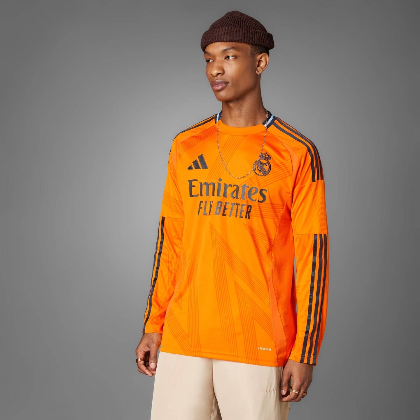 Camiseta Real Madrid Visita Manga Larga 2024/25 Versión Fan