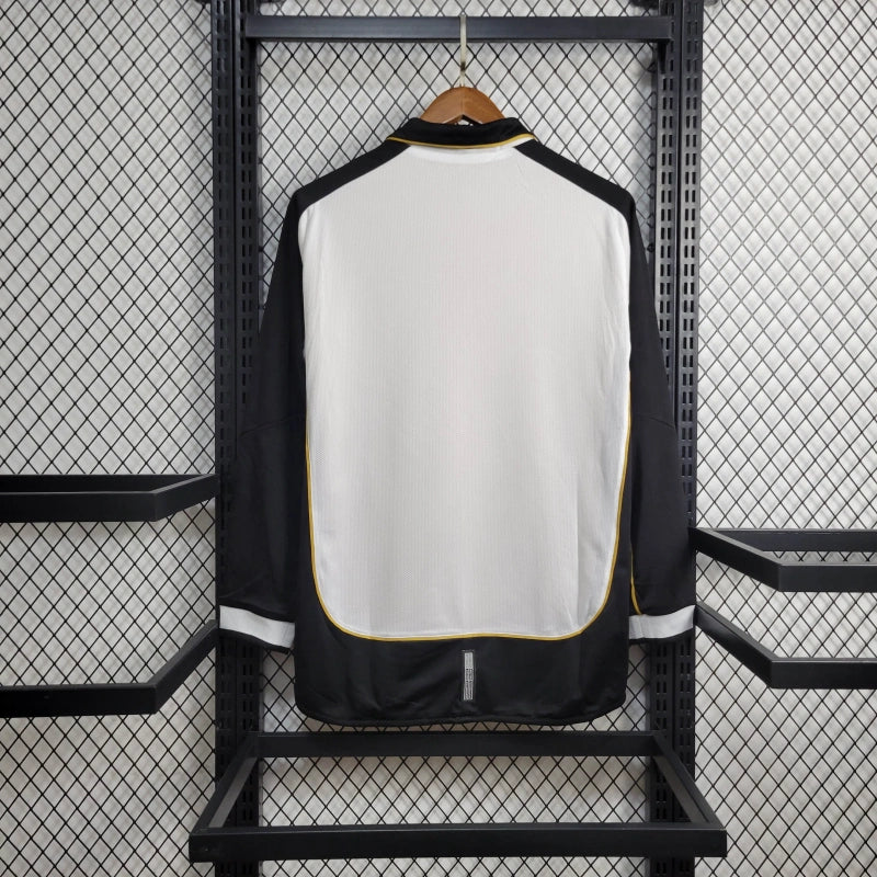 Camiseta Manchester United Retro Manga Larga 100 Aniversario Blanca