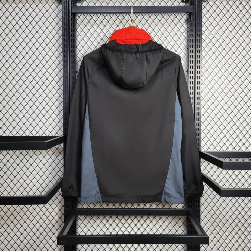 Cortavientos Manchester United Negro/Rojo 2023/24