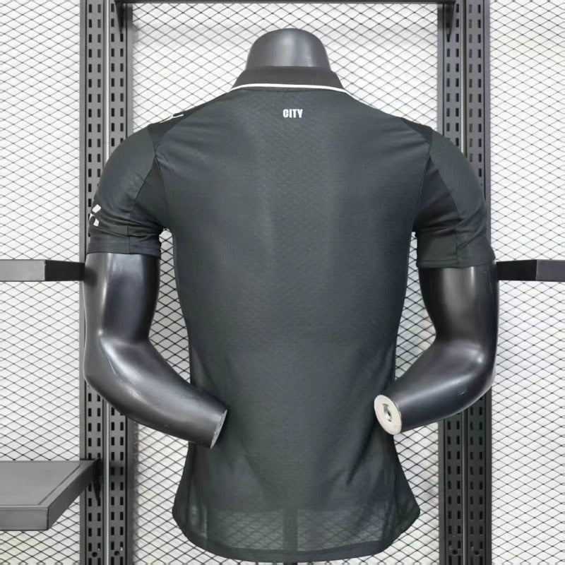 Camiseta Manchester City Visita Black 2025/26 Versión Jugador