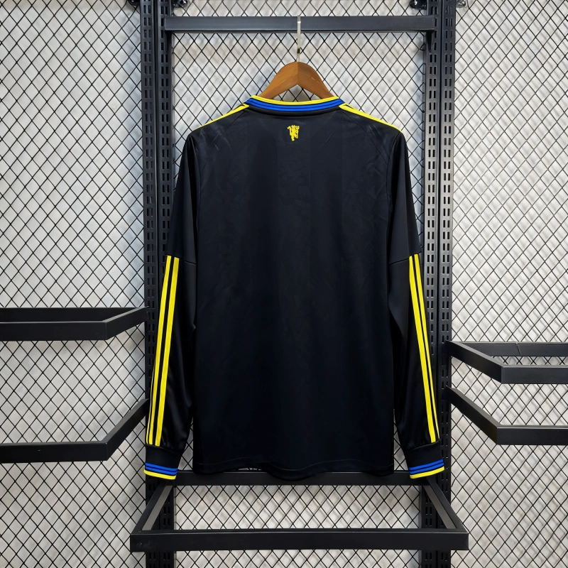 Camiseta Manchester United Tercera Manga Larga 2025/26 Versión Fan