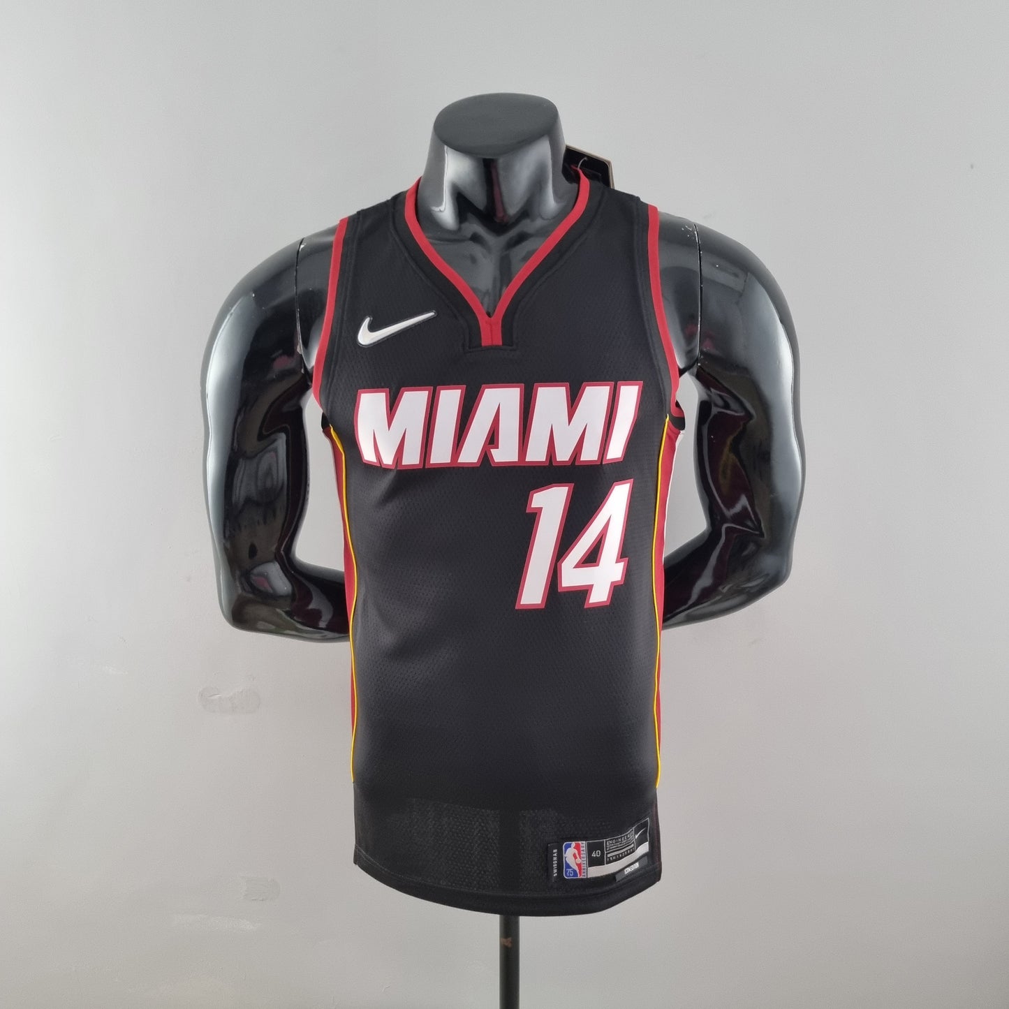 Camiseta NBA 75 Aniversario Miami Heat Negra
