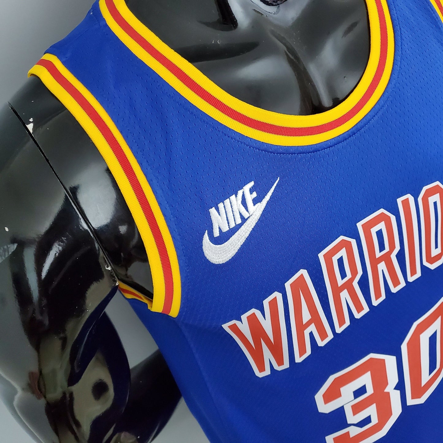 Camiseta Golden State Warriors Edición Retro Azul NBA 75 Aniversario