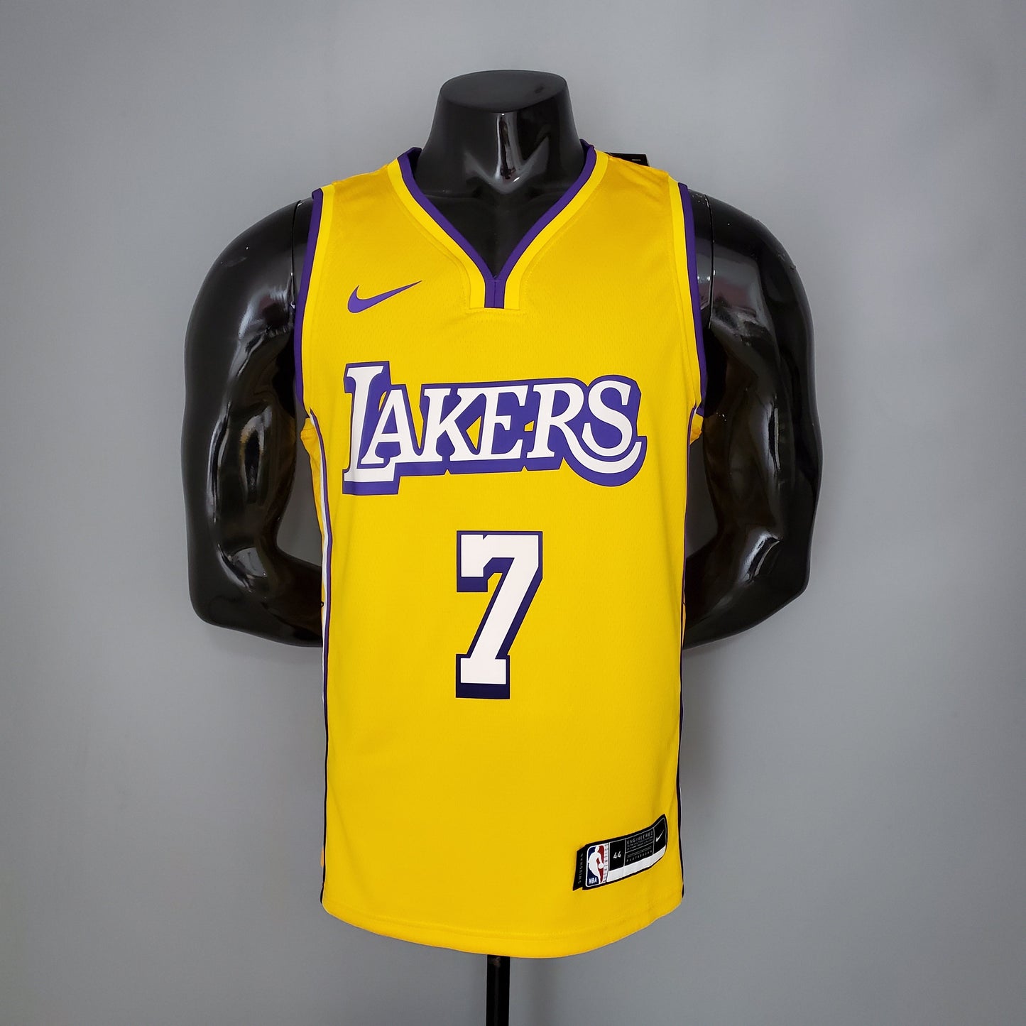 Camiseta LA Lakers Amarilla Cuello en V Versión Fan