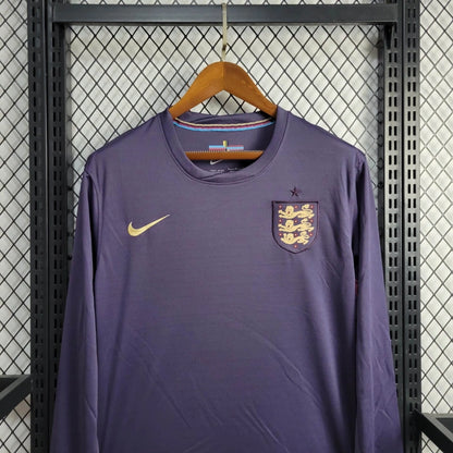 Camiseta Inglaterra Visita Manga Larga 2024 Versión Fan