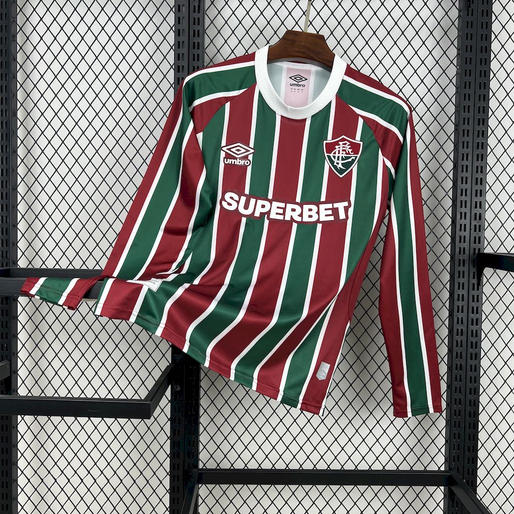 Camiseta Fluminense Local Manga Larga 2025/26 Versión Fan