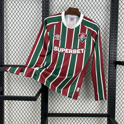 Camiseta Fluminense Local Manga Larga 2025/26 Versión Fan