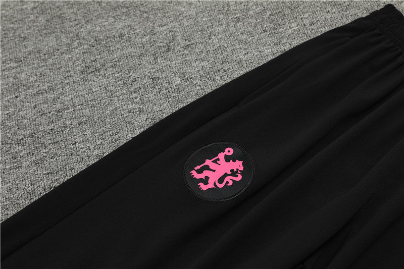 Buzo Completo Chelsea Negro Rosado