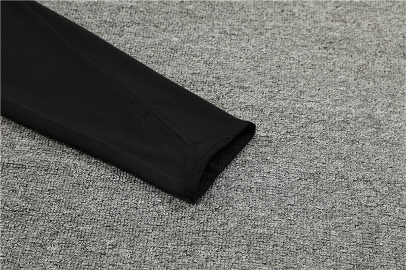 Buzo Completo Manchester United Negro Blanco