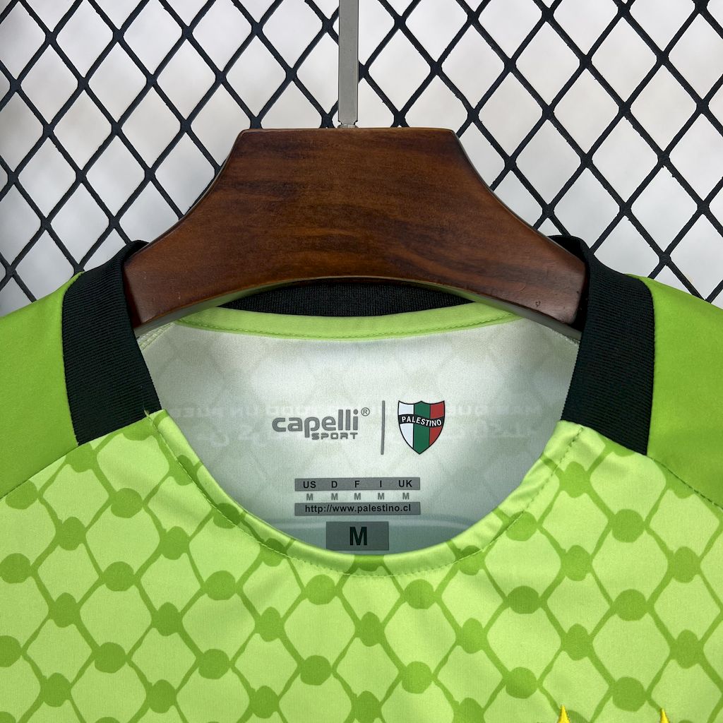 Camiseta Palestino Verde Claro 2025/26 Versión Fan