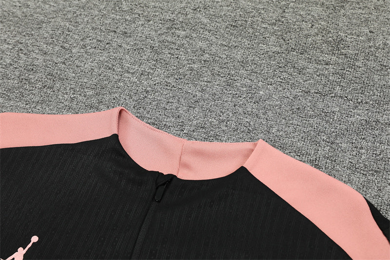 Buzo Completo PSG Negro Rosado Edición Jordan