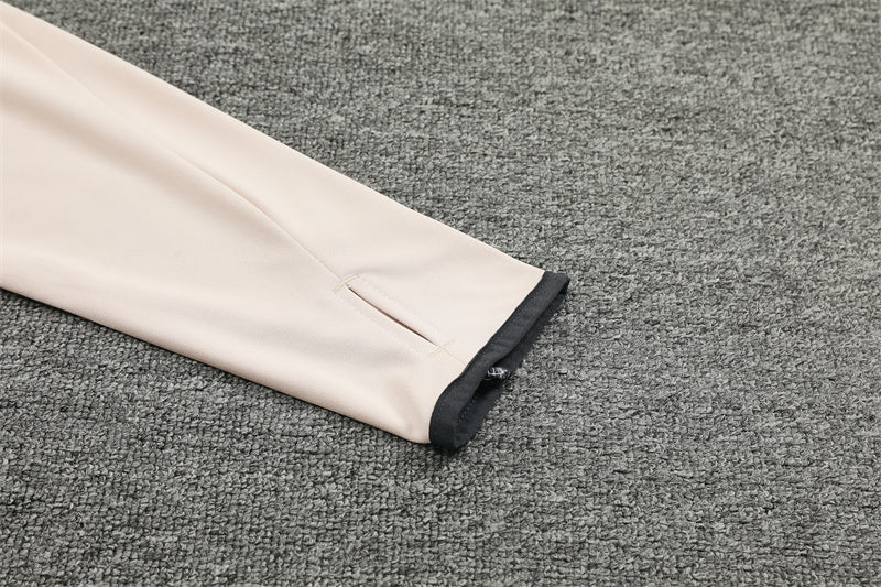 Buzo Completo Real Madrid Crema Con Cierre