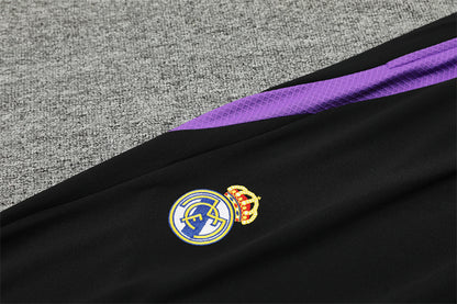 Buzo Completo Real Madrid Negro Morado