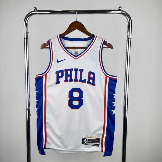 Camiseta Philadelphia 76ers 2023 Camiseta Blanca NBA