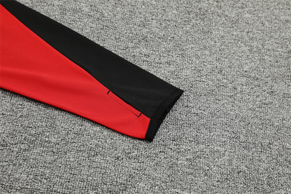 Buzo Completo con Cierre Arsenal Negro Rojo y Verde