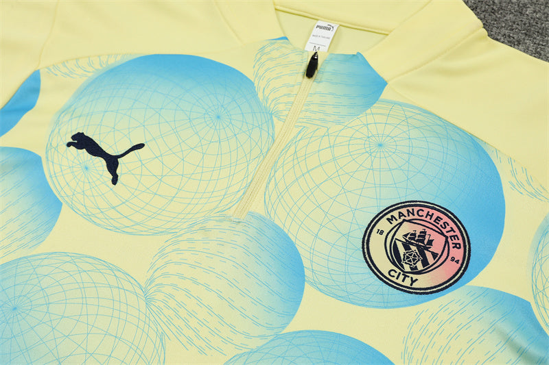 Buzo Completo Manchester City Diseño Amarillo