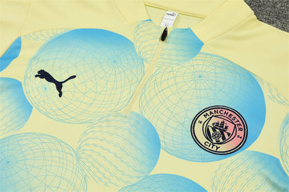 Buzo Completo Manchester City Diseño Amarillo