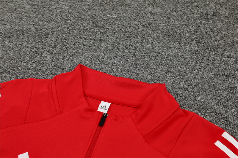 Buzo Completo Manchester United Rojo Negro