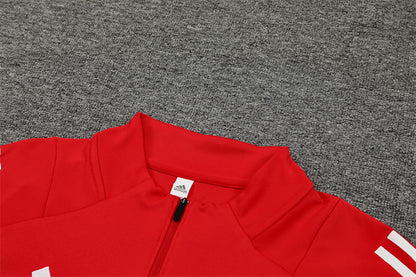 Buzo Completo Manchester United Rojo Negro