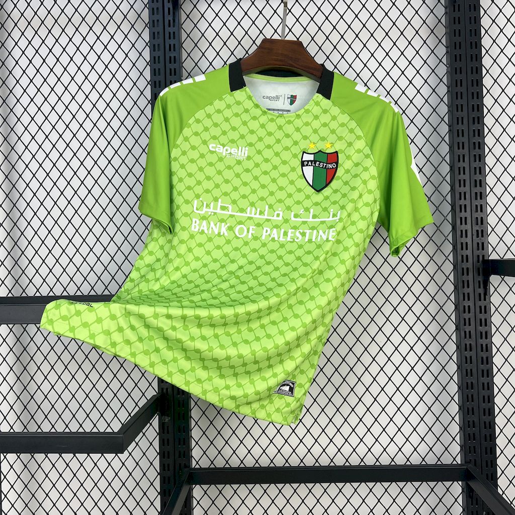 Camiseta Palestino Verde Claro 2025/26 Versión Fan