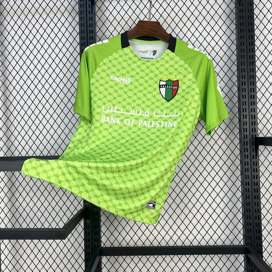 Camiseta Palestino Verde Claro 2025/26 Versión Fan