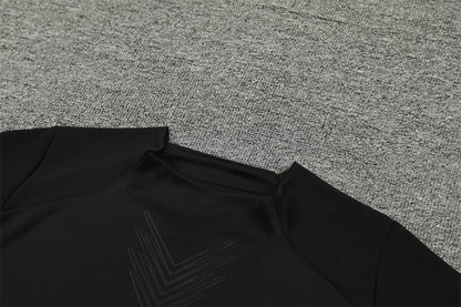 Buzo Completo Real Madrid Negro Diseño Dorado