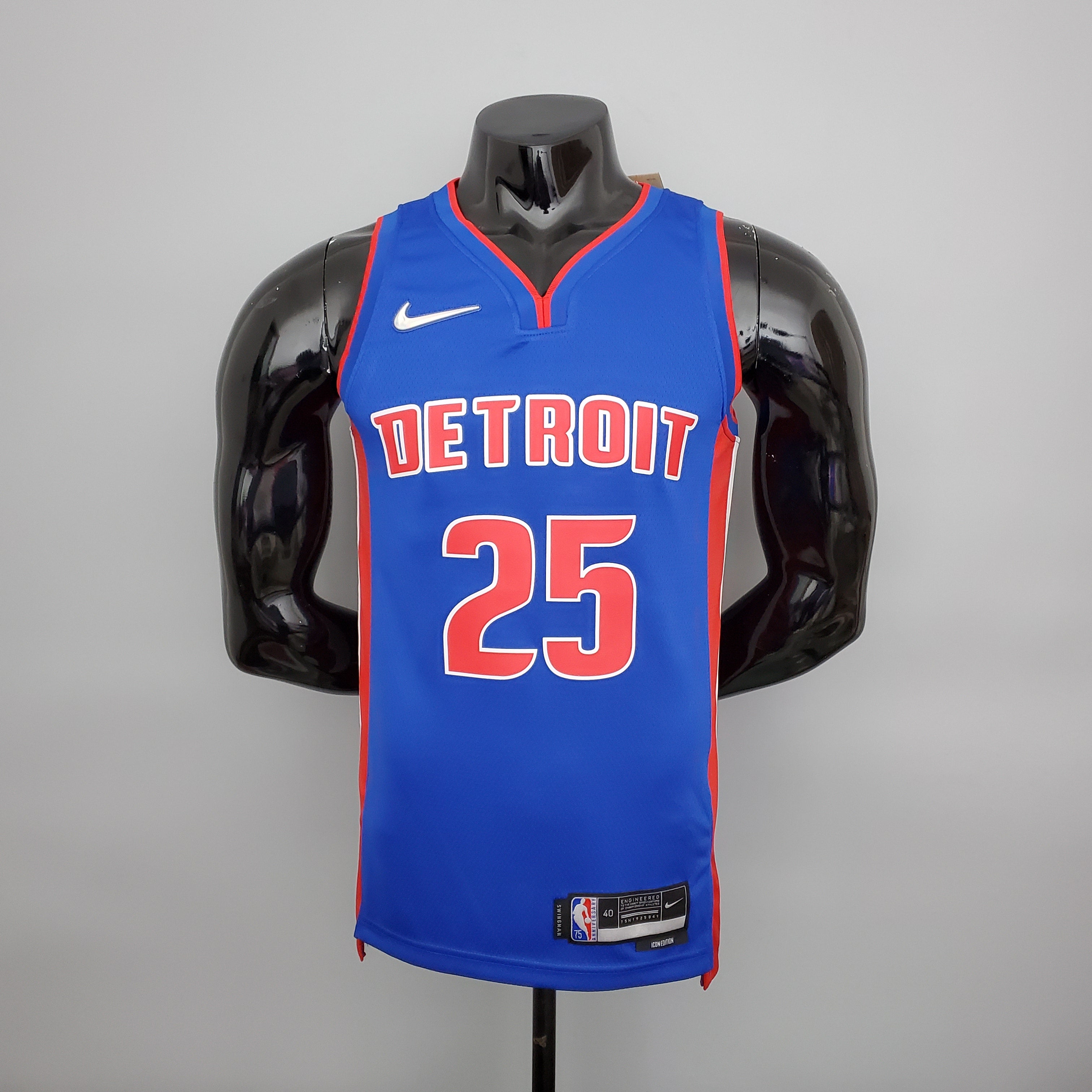 Detroit Pistons Camiseta Azul Clásica