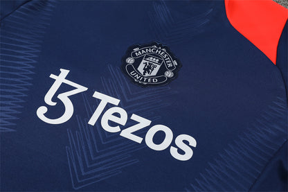 Buzo Completo Manchester United Azul Rojo