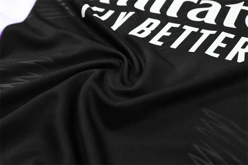 Buzo Completo Real Madrid Negro Morado