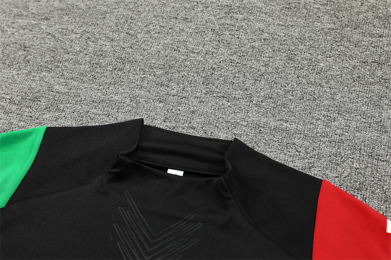 Buzo Completo Arsenal Negro Rojo y Verde