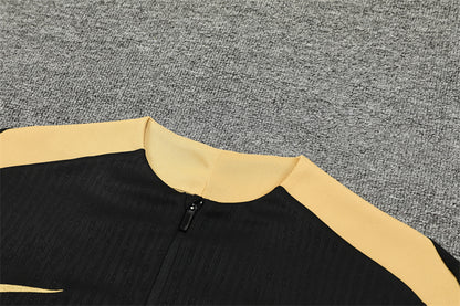 Buzo Completo FC Barcelona Negro Dorado