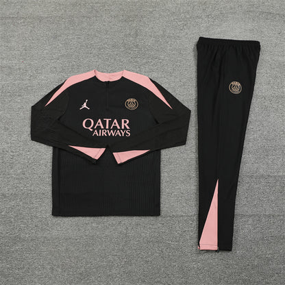 Buzo Completo PSG Negro Rosado Edición Jordan