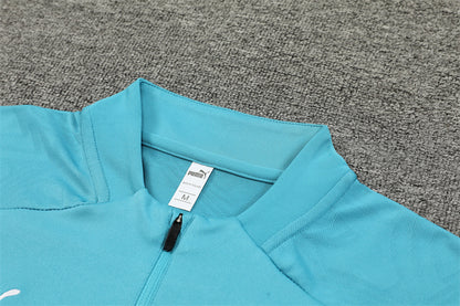 Buzo Completo Marsella Cyan Blanco