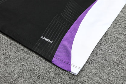 Buzo Completo Real Madrid Negro Morado