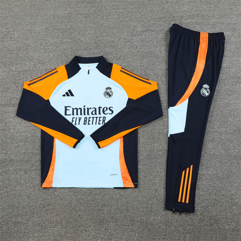 Buzo Completo Real Madrid Blanco Naranja