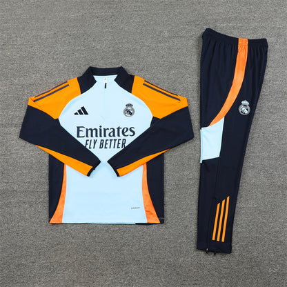 Buzo Completo Real Madrid Blanco Naranja