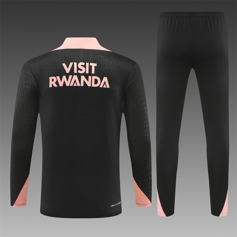 Buzo Completo PSG Negro Rosado Edición Jordan