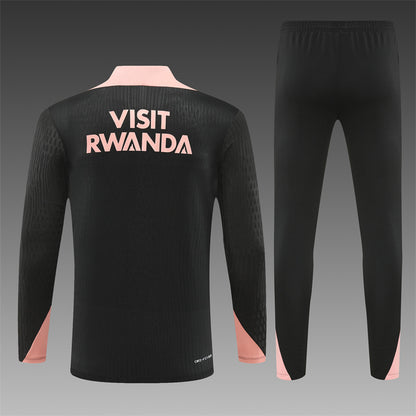 Buzo Completo PSG Negro Rosado Edición Jordan