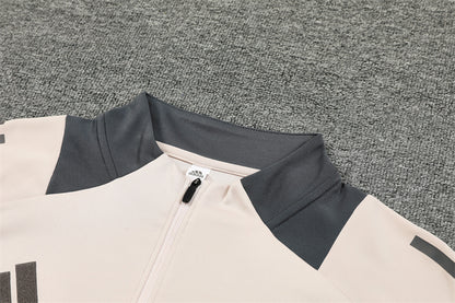 Buzo Completo Real Madrid Crema Con Cierre