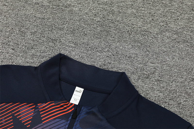 Buzo Completo Marsella Azul Marino Diseño Rojo