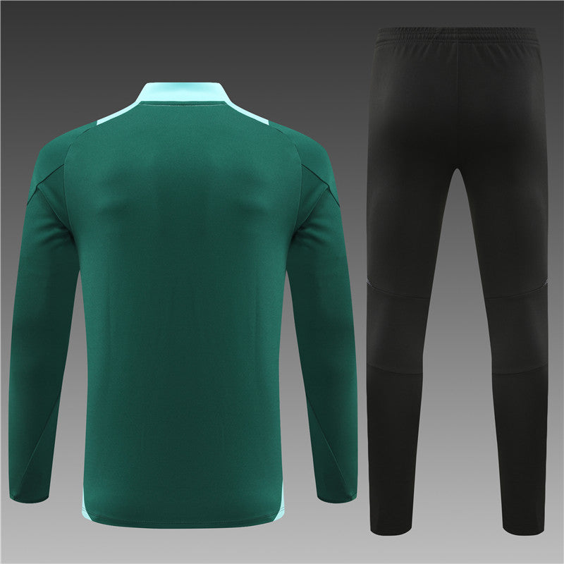 Buzo Completo Manchester United Verde Negro
