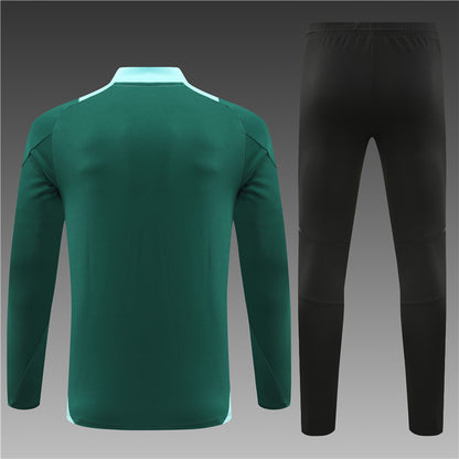 Buzo Completo Manchester United Verde Negro