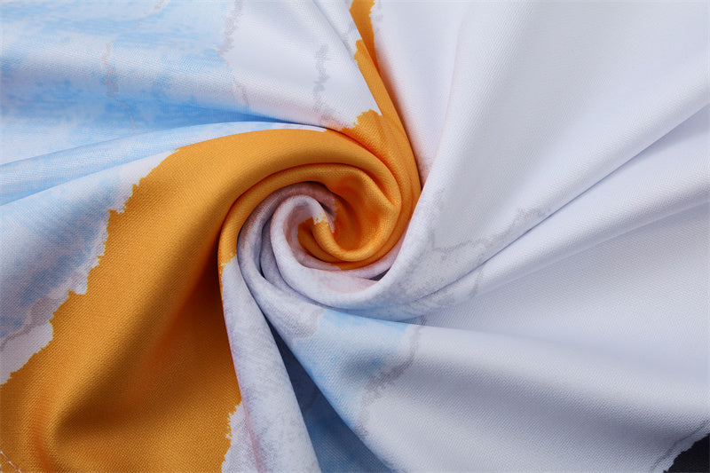 Buzo Completo Real Madrid Diseño Blanco y Naranja