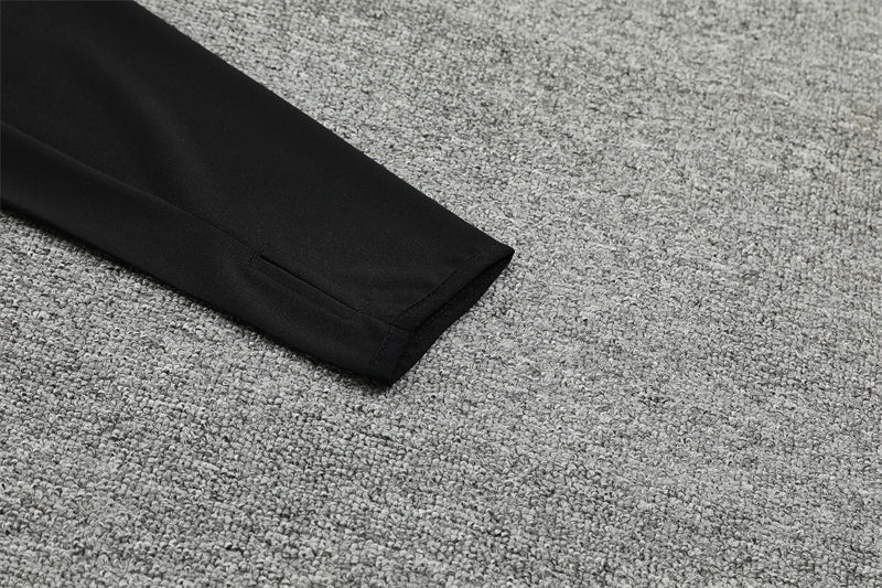 Buzo Completo Real Madrid Negro Morado